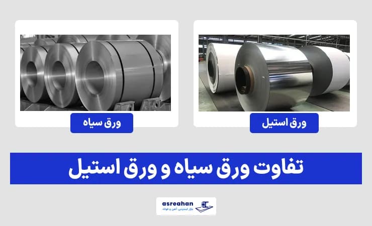 تفاوت ورق سیاه و ورق استیل